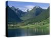 Scenery Near Songdal, Western Fjords, Norway, Scandinavia, Europe-Gavin Hellier-Stretched Canvas