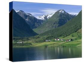 Scenery Near Songdal, Western Fjords, Norway, Scandinavia, Europe-Gavin Hellier-Stretched Canvas