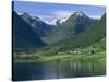 Scenery Near Songdal, Western Fjords, Norway, Scandinavia, Europe-Gavin Hellier-Stretched Canvas