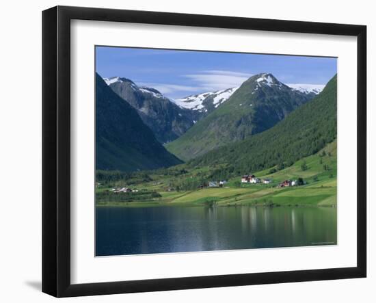 Scenery Near Songdal, Western Fjords, Norway, Scandinavia, Europe-Gavin Hellier-Framed Photographic Print