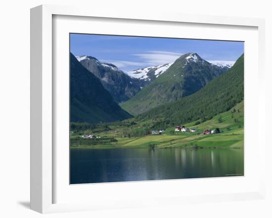 Scenery Near Songdal, Western Fjords, Norway, Scandinavia, Europe-Gavin Hellier-Framed Photographic Print