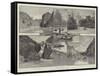 Scenery of the Cauvery River, Madras Presidency-Charles Auguste Loye-Framed Stretched Canvas