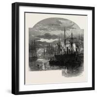 Scenery of the Thames: in the Pool, Colliers Unloading, UK-null-Framed Giclee Print