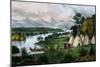 Scenery of the Upper Mississippi-Currier & Ives-Mounted Giclee Print