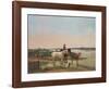 Scenery pf Rivere Isar with View at Munich-Wilhelm Alexander Wolfgang Kobell-Framed Collectable Print