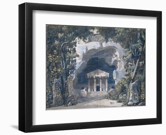 Scenery Sketch for the Opera 'Frigga', 1787-Louis Jean Desprez-Framed Giclee Print