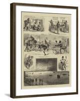Scenes at a Fire at Tokio, Japan-null-Framed Giclee Print