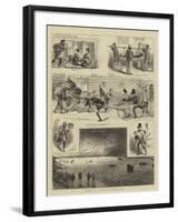 Scenes at a Fire at Tokio, Japan-null-Framed Giclee Print