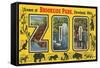 Scenes at Brookside Park Zoo, Cleveland, Ohio-null-Framed Stretched Canvas