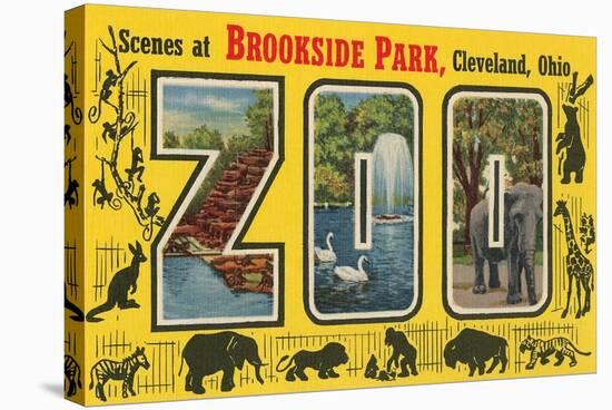 Scenes at Brookside Park Zoo, Cleveland, Ohio-null-Stretched Canvas