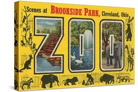 Scenes at Brookside Park Zoo, Cleveland, Ohio-null-Stretched Canvas