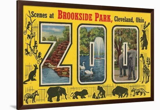 Scenes at Brookside Park Zoo, Cleveland, Ohio-null-Framed Art Print