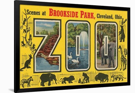 Scenes at Brookside Park Zoo, Cleveland, Ohio-null-Framed Art Print