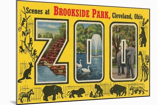 Scenes at Brookside Park Zoo, Cleveland, Ohio-null-Mounted Art Print