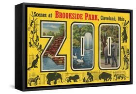 Scenes at Brookside Park Zoo, Cleveland, Ohio-null-Framed Stretched Canvas