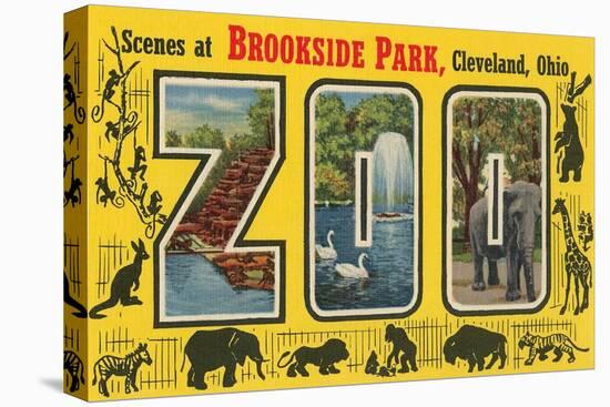 Scenes at Brookside Park Zoo, Cleveland, Ohio-null-Stretched Canvas