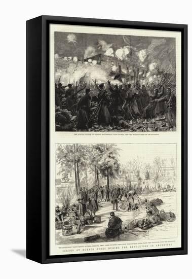 Scenes at Buenos Ayres During the Revolution in Argentina-null-Framed Stretched Canvas