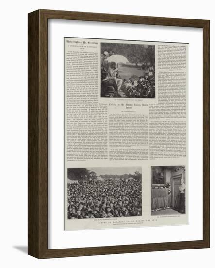 Scenes at Hawarden Castle During the Fete-null-Framed Giclee Print