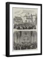 Scenes at the General Election-null-Framed Premium Giclee Print