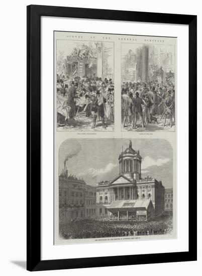 Scenes at the General Election-null-Framed Giclee Print