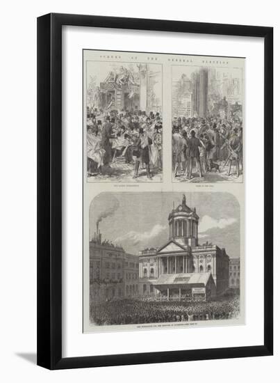Scenes at the General Election-null-Framed Giclee Print