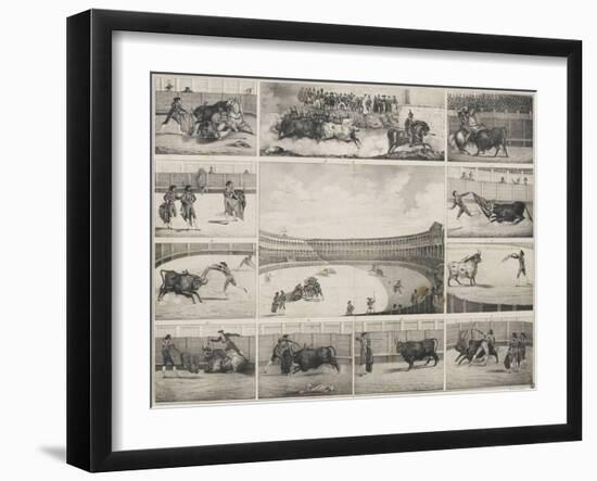 Scènes de tauromachie en Espagne-null-Framed Giclee Print