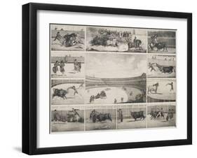 Scènes de tauromachie en Espagne-null-Framed Giclee Print