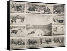 Scènes de tauromachie en Espagne-null-Framed Stretched Canvas