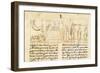 Scenes Depicting the Plague in Florence, Miniature from a Manuscript, Italy 16th Century-null-Framed Giclee Print