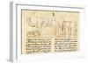 Scenes Depicting the Plague in Florence, Miniature from a Manuscript, Italy 16th Century-null-Framed Giclee Print