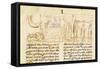Scenes Depicting the Plague in Florence, Miniature from a Manuscript, Italy 16th Century-null-Framed Stretched Canvas