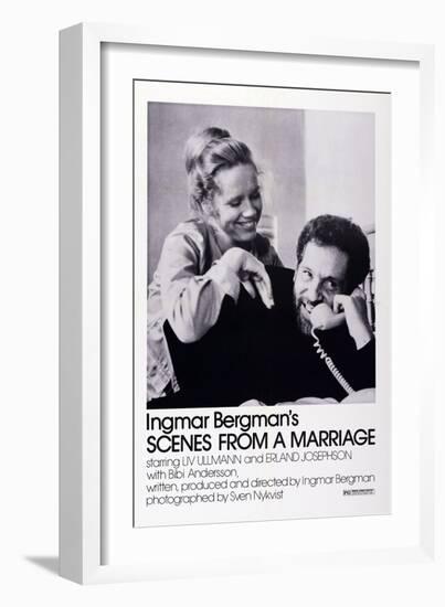 Scenes from a Marriage, Liv Ullmann, Erland Josephson, 1973-null-Framed Art Print