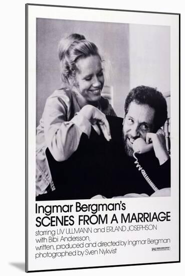 Scenes from a Marriage, Liv Ullmann, Erland Josephson, 1973-null-Mounted Art Print