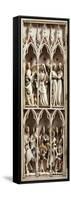 Scenes from Childhood of Christ, Valve from Diptych, Ca 1330, Carved Ivory, France-null-Framed Stretched Canvas