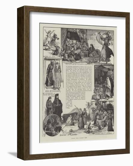 Scenes from Eastern Life-null-Framed Giclee Print