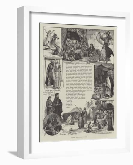 Scenes from Eastern Life-null-Framed Giclee Print