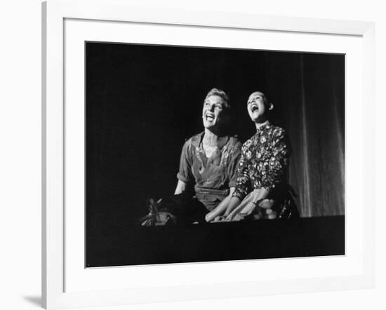 Scenes from "Peter Pan" Starring Mary Martin and Heller Halliday, Televised after Broadway Run-Allan Grant-Framed Photographic Print