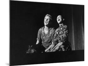 Scenes from "Peter Pan" Starring Mary Martin and Heller Halliday, Televised after Broadway Run-Allan Grant-Mounted Photographic Print