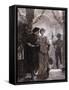 Scenes from Romeo and Juliet: The Ball Scene (I, V)-Frank Bernard Dicksee-Framed Stretched Canvas