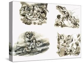 Scenes from Swallows and Amazons by Arthur Ransome-null-Stretched Canvas
