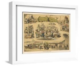 Scenes from the Australian Gold Rush-Ferdinand Von Hochstetter-Framed Art Print