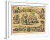 Scenes from the Australian Gold Rush-Ferdinand Von Hochstetter-Framed Art Print