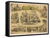 Scenes from the Australian Gold Rush-Ferdinand Von Hochstetter-Framed Stretched Canvas