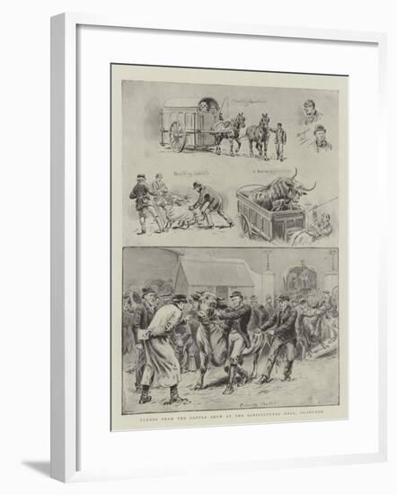 Scenes from the Cattle Show at the Agricultural Hall, Islington-S.t. Dadd-Framed Giclee Print