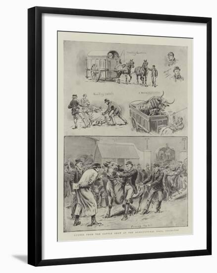 Scenes from the Cattle Show at the Agricultural Hall, Islington-S.t. Dadd-Framed Giclee Print