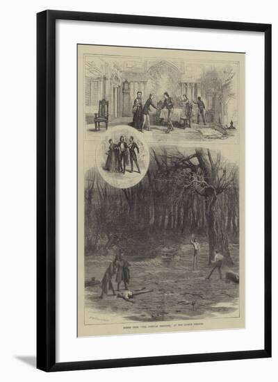 Scenes from The Corsican Brothers, at the Lyceum Theatre-David Henry Friston-Framed Giclee Print