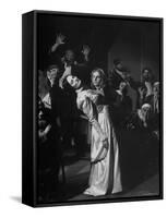 Scenes from the Dybbuk, a Production by the Habimah Players of Israel-Nina Leen-Framed Stretched Canvas