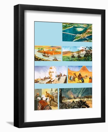 Scenes from the History of the River Nile-Ferdinando Tacconi-Framed Giclee Print