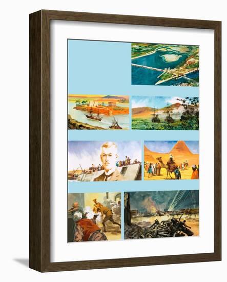 Scenes from the History of the River Nile-Ferdinando Tacconi-Framed Giclee Print