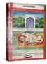 Scenes from the Kama Sutra from Cupboard in the Juna Mahal Fort, Dungarpur, Rajasthan State, India-R H Productions-Stretched Canvas
